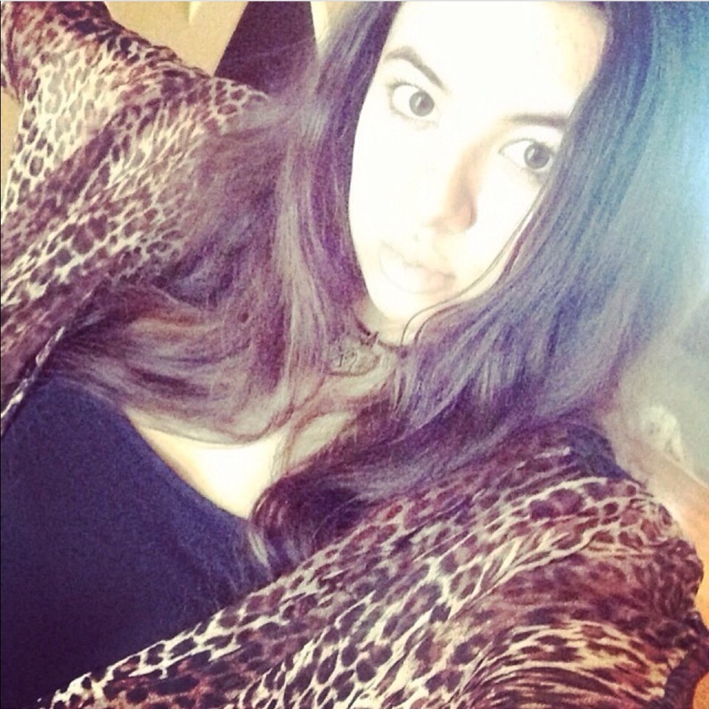 Ladies Sheer Sexy Leopard Button Down Blouse